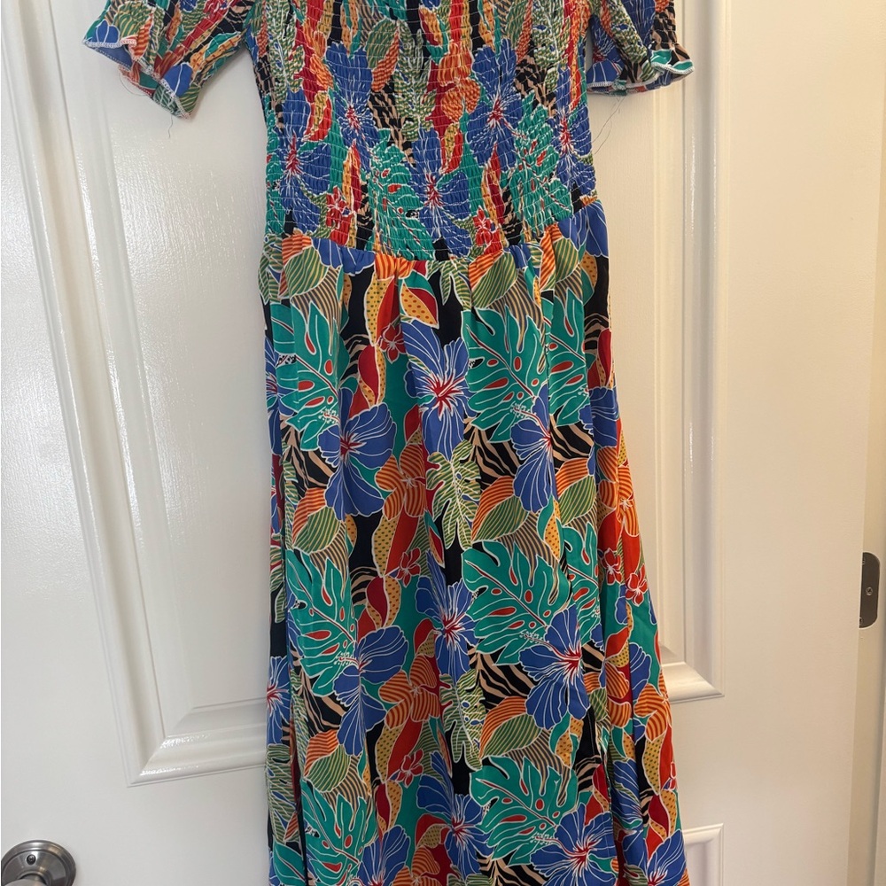 Cupshe Multicolor Tropical Swim Coverup